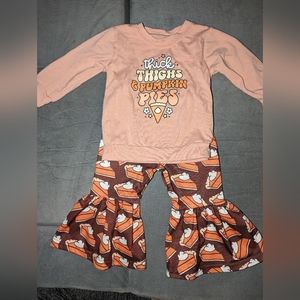 Thanksgiving flare legged outfit